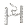 Brass Clear Cubic Zirconia Chain Extender KK-F893-10P-1