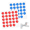 48Pcs 2 Colors PVC Hot & Cold Water Marking for Faucet FIND-NB0007-36-1