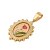 Epoxy Resin Pendants STAS-P436-01G-02-2
