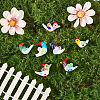 7Pcs 7 Colors Handmade Lampwork Beads LAMP-PA0001-84-4
