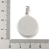 Non-Tarnish 304 Stainless Steel Pendants STAS-C102-13P-3