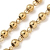 PVD Vacuum Plating 201 Stainless Steel Rosary Bead Necklaces NJEW-L427-22G-8