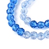 Transparent Glass Beads Strands GLAA-N074-01A-12-4