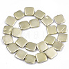 Spray Painted Shell Pearl Beads Strands X-SSHEL-R045-03B-01-2