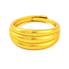Brass Adjustable Rings for Women RJEW-G318-01G-2