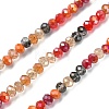 Electroplate Glass Beads Strands EGLA-YW0002-D06-3