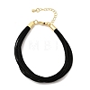 Polyester Metallic Braided Multi-strand Cord Bracelet for Bracelet Making BJEW-H642-02G-14-4