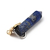 Elephant Natural Lapis Lazuli Pointed Pendants G-I333-06D-3