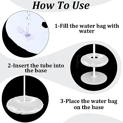 4Pcs PE Plastic Water Bag for Party Decor AJEW-CN0007-39A-1