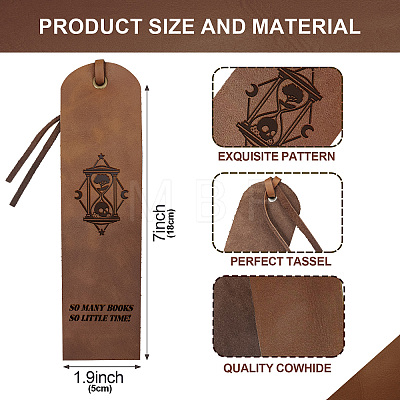 Cowhide Leather Labels AJEW-WH0386-0017-1