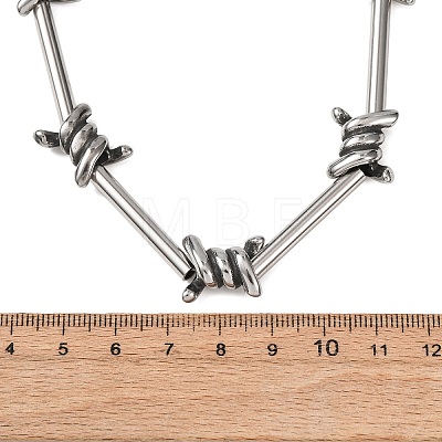 Unisex 304 Stainless Steel Necklaces NJEW-C115-01AS-1