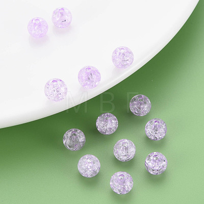 Transparent Crackle Acrylic Beads MACR-S373-66-N06-1