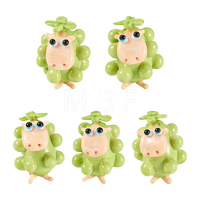 5Pcs Handmade Lampwork Display Decorations LAMP-TA0002-60B-1