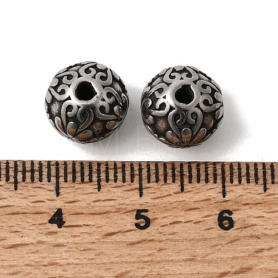 304 Stainless Steel Beads STAS-K255-20H-AS-1