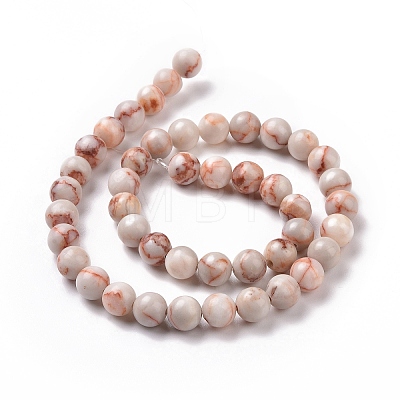Natural Red Netstone Beads Strands LS-G-F352-8mm-1