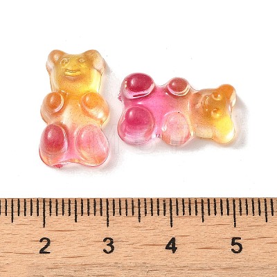 Two Tone Transparent Acrylic Cabochons HJEW-TAC0007-01C-1