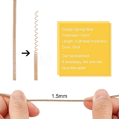 French Copper Wire Grimp Wire CWIR-WH0013-004G-1