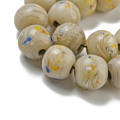 Handmade Lampwork Beads Strands BLOW-D006-07E-1