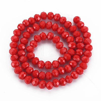 Opaque Solid Color Glass Beads Strands EGLA-A034-P2mm-D22-1