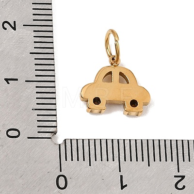 304 Stainless Steel Rhinestone Pendants RB-CBAC900-11G-1