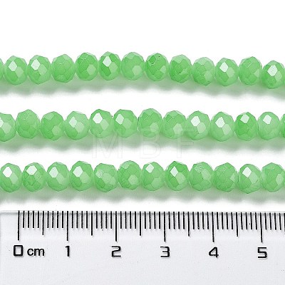 Baking Painted Imitation Jade Glass Bead Strands DGLA-A034-J6MM-A9-1