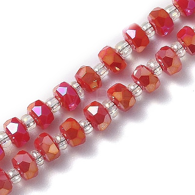 Electroplate Glass Beads Strands EGLA-J147-A-FR11-1