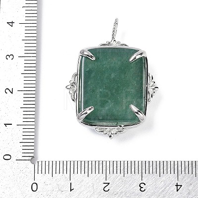 Natural Green Aventurine Pendants G-I381-01P-01-1