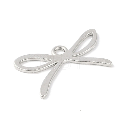 Rack Plating Bowknot Alloy Pendants PALLOY-F018-01P-1