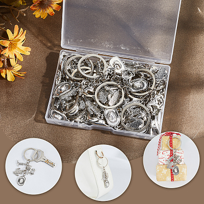 20Pcs West Cowboy Alloy Keychain KEYC-SC00021-1