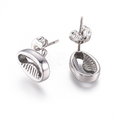 304 Stainless Steel Stud Earrings EJEW-I235-11A-1
