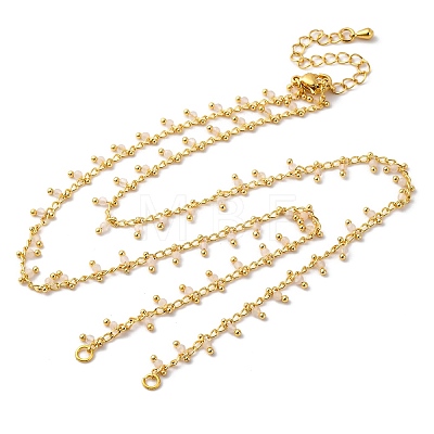 Brass Cable Chain Necklace Making KK-K337-12G-05-1