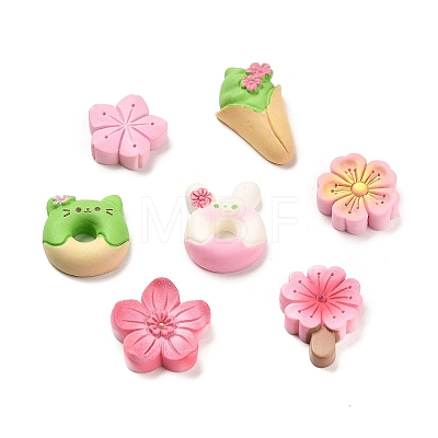 Opaque Resin Imitation Food Decoden Cabochons RESI-F045-03M-1