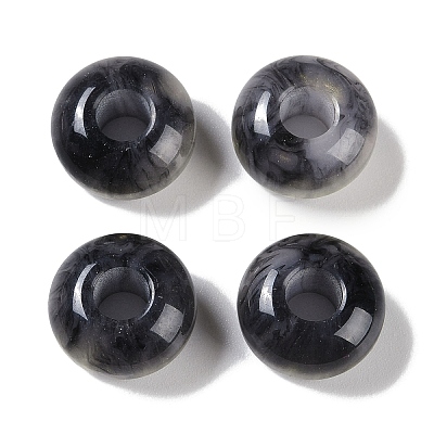 Two Tone Resin European Beads RESI-F055-09A-1