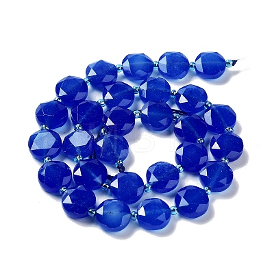 Natural Blue Agate Beads Strands G-NH0004-002A-1