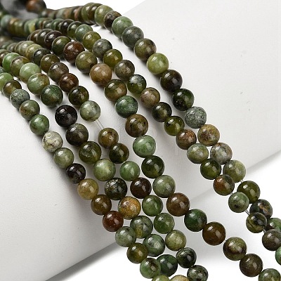 Natural Green Opal Beads Strands G-L642-B14-4mm-1