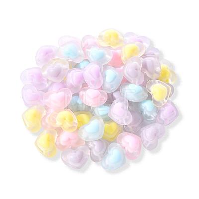 50Pcs 5 Colors Transparent Acrylic Beads TACR-CC0001-02-1