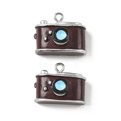 Vintage Opaque Resin Pendants RESI-G129-04-1
