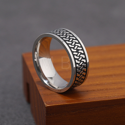 201 Stainless Steel Finger Rings for Men GF3329-22-1