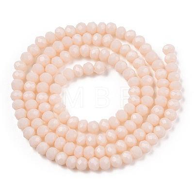 Opaque Solid Color Imitation Jade Glass Beads Strands EGLA-A044-P2mm-D05-1