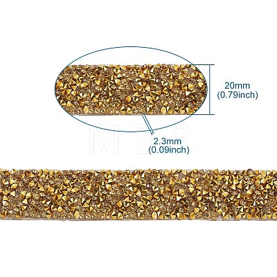 Glitter Resin Hotfix Rhinestone(Hot Melt Adhesive On The Back) OCOR-TAC0004-C-02-1