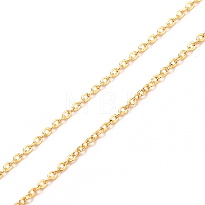 Brass Lariat Necklaces NJEW-D294-05G-1