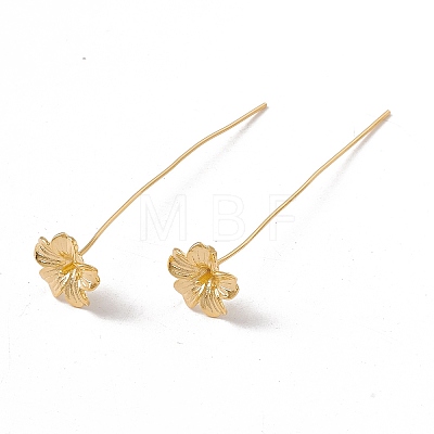 Brass Flower Head Pins LS-FIND-B009-10G-1