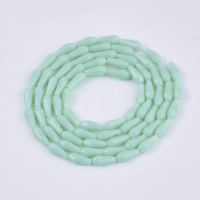 Opaque Solid Color Glass Beads Strands X-GLAA-T009-001H-1