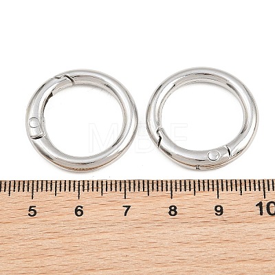 Zinc Alloy Spring Gate Rings AL-CBAC079-07P-1