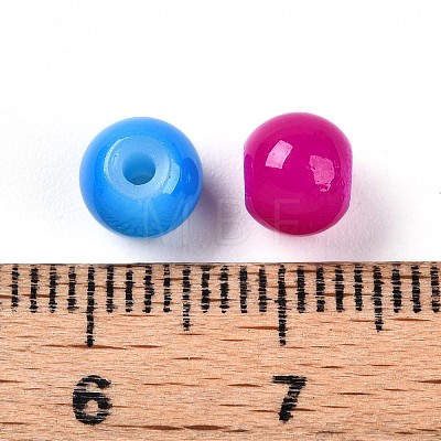 Baking Painted Glass Beads DGLA-Q020-6mm-M01-1