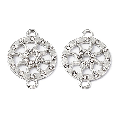 Alloy Crystal Rhinestone Connector Charms FIND-A024-14P-1