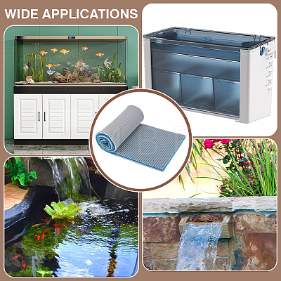 Rectangle Sponge Foam Sheet for Aquarium AJEW-WH0314-784-1