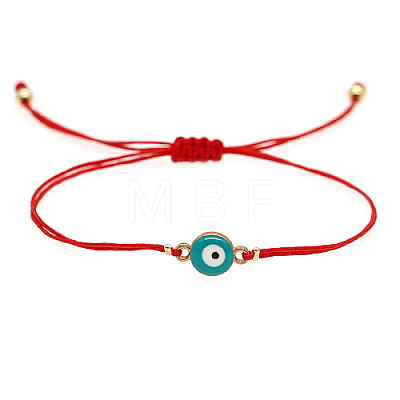 Alloy Evil Eye Link Bracelet TI1852-1-1