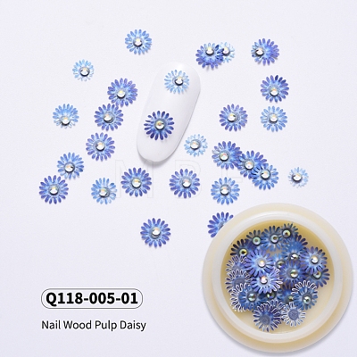 Daisy Shape Paper Cabochons MRMJ-Q118-005-01-1