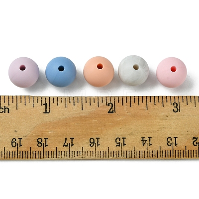 35Pcs Food Grade Eco-Friendly Silicone Focal Beads SIL-FS0001-22C-1